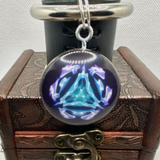 Fractal Mandala Pendant Weight Ring